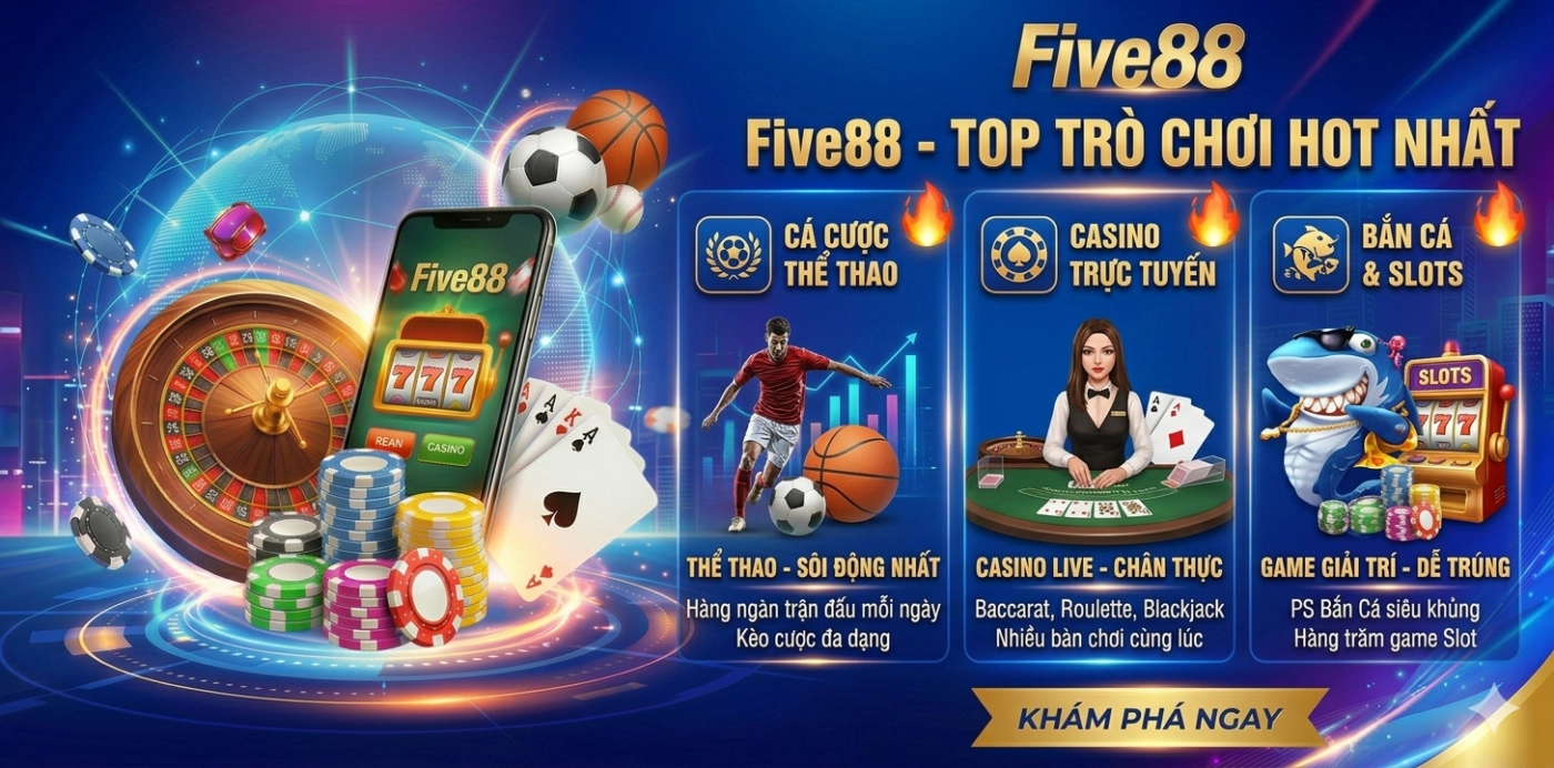 Top những trò chơi đang có lượt truy cập đông nhất tại Five88